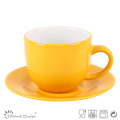 SHINNING BUNTE 8OZ KAFFEE CUPS UND SAUCERS